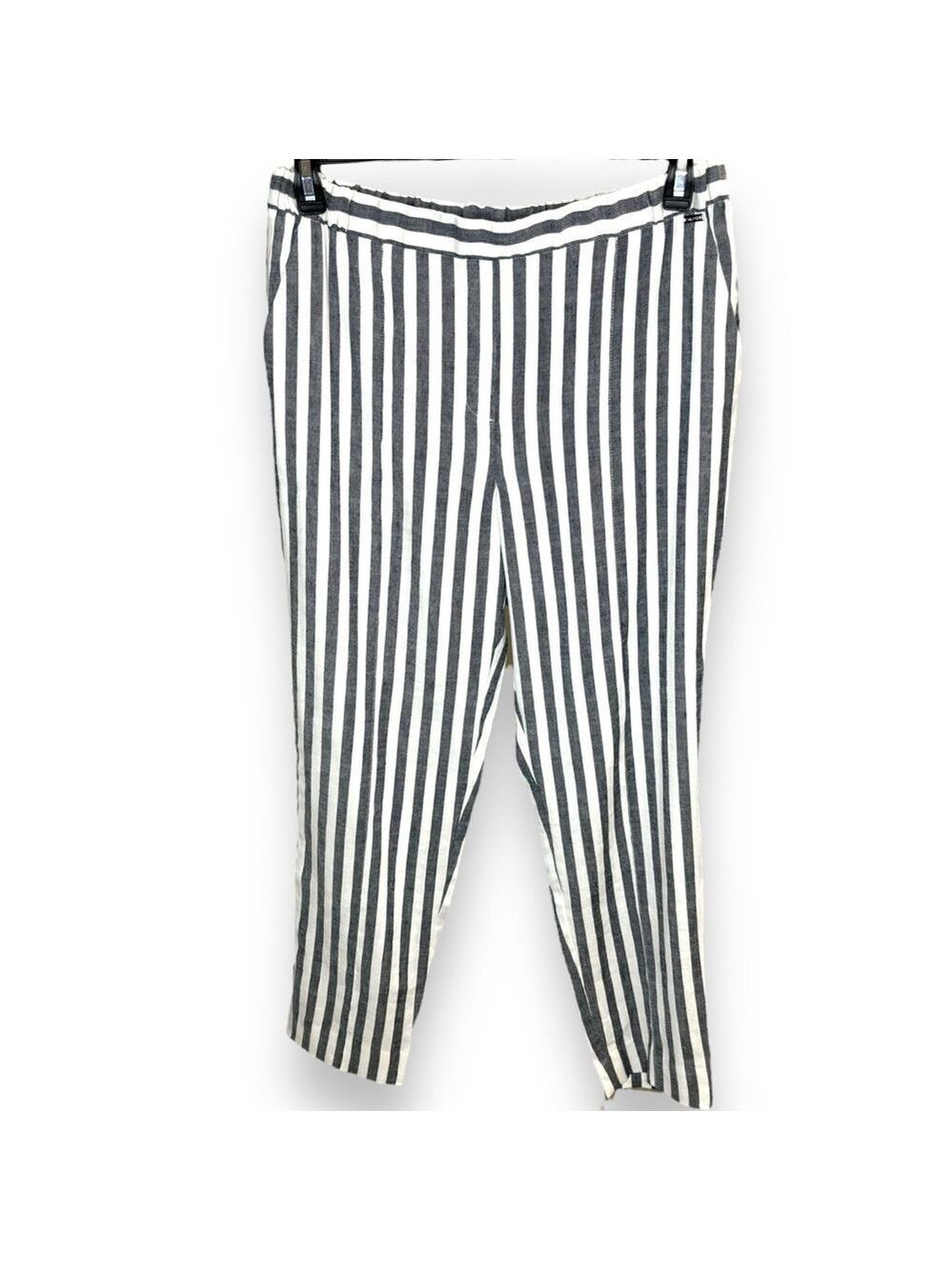 St. John Blue and White linen blend pants - Medium